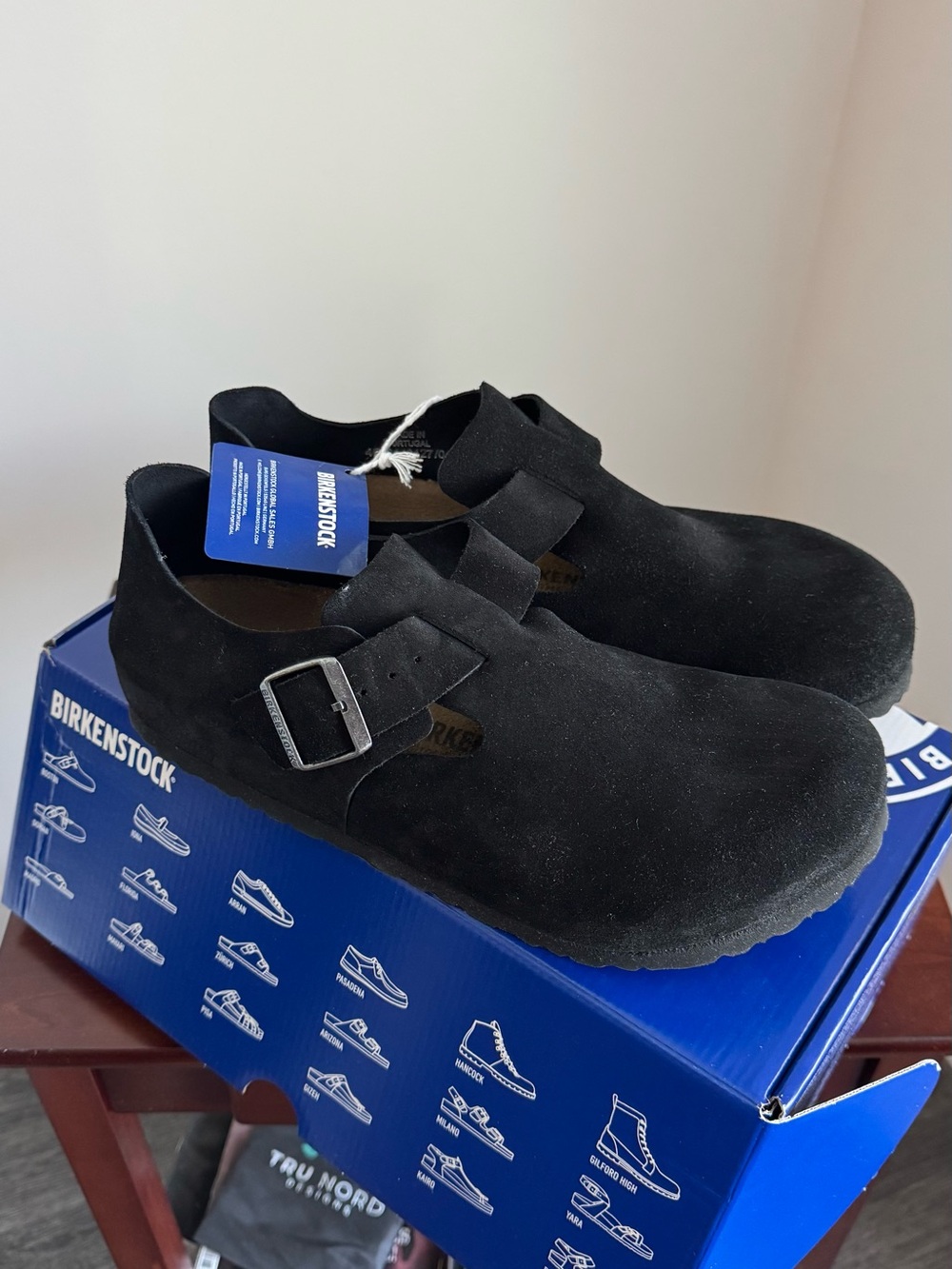 Birkenstock London 43 Black Oiled Suede